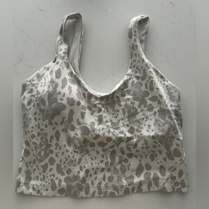 Lululemon White Cheetah Align Tank